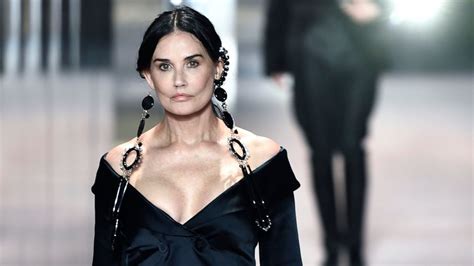 Demi Moore walks Fendi runway for Paris Haute Couture Fashion Week ...