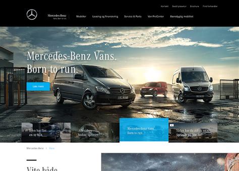 Mercedes-Benz Vans - Awwwards Honorable Mention