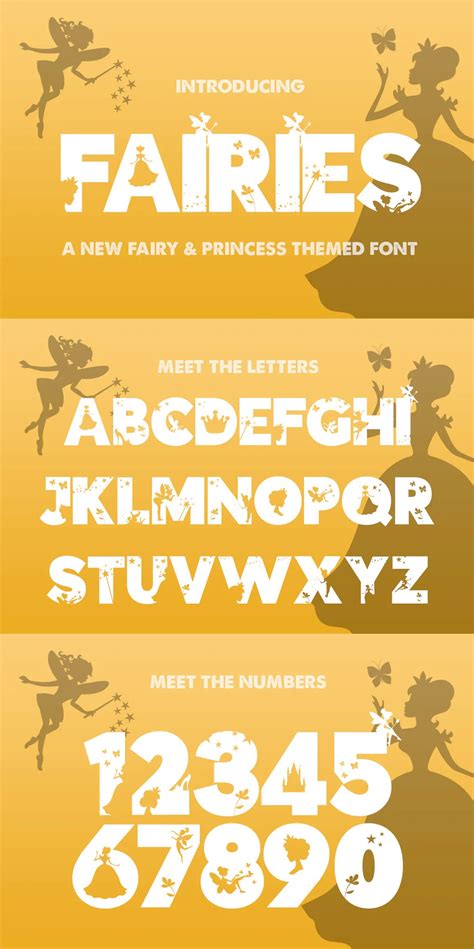 The Fairies Font by saltandpepperdesigns on Envato Elements | Silhouette fonts, Fonts, Fairy