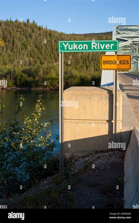 Yukon river bridge Stock Photo - Alamy