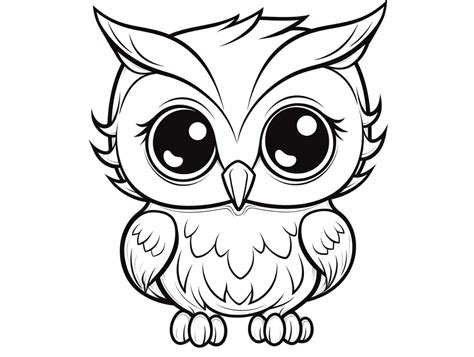 Elf Owl Coloring Fun For Kids - Coloring Page