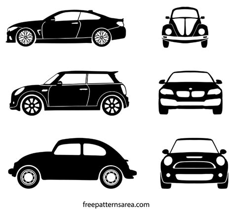 Free Car Silhouette Vector Illustrations for Download