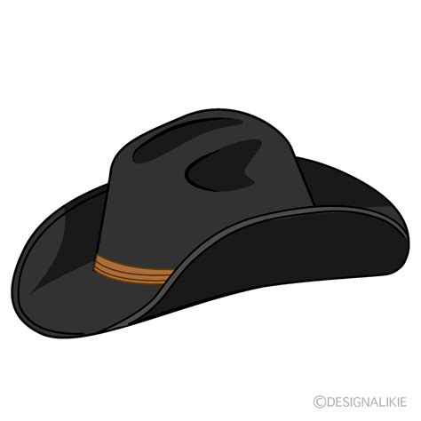 Black Cowboy Hat Clip Art Free PNG Image｜Illustoon