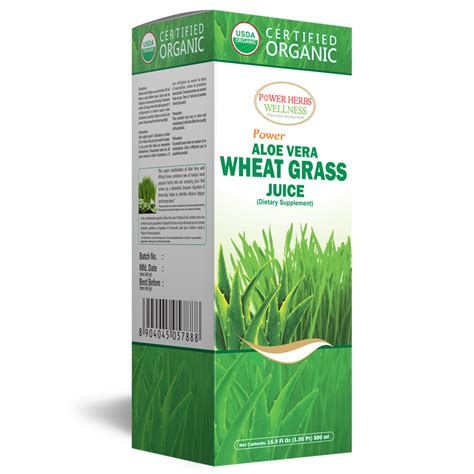 Power’s Herbal Organic Wheat Grass Juice ( 500 ML) – PowerHerbs