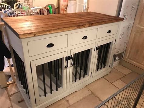 Handmade Custom Luxury Wooden Dog Crate / Furniture | Wooden dog crate, Crate furniture, Dog ...