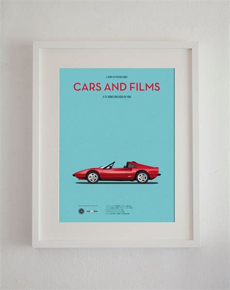 Magnum Pi Tv Series Car Poster, Art Print Cars and Films, Film Art for Car Lovers. Home Decor ...