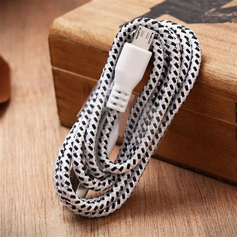 Promotional Gifts Nylon Braided Usb Cable Data Sync Phone Charger Cable ...