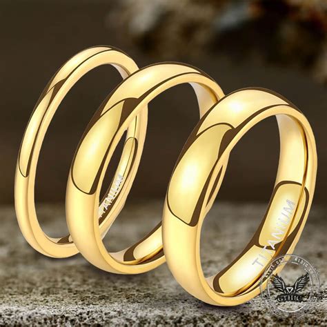 Gold-Color Titanium Engagement Ring – GTHIC