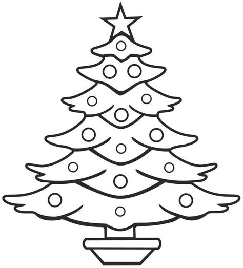 Christmas Tree Outline | Free download on ClipArtMag