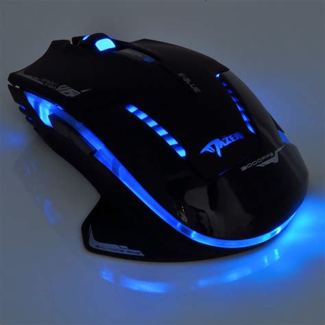 Newest 2.4GHz E-sport Blue LED Wireless Optical Gaming Game Mouse 2500 DPI