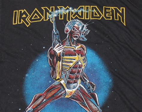 Vintage Iron Maiden somewhere on Tour 86/87 Tour Shirt Black shipping to USA Only by Sea Mail - Etsy