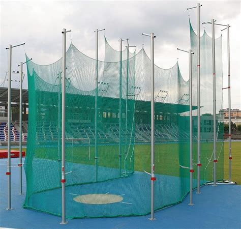 Safety cages for discus and hammer throwing: Equipment main for Track and field