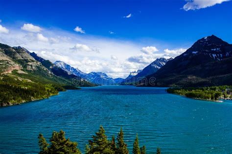 Waterton national park stock photo. Image of scene, lake - 155174512