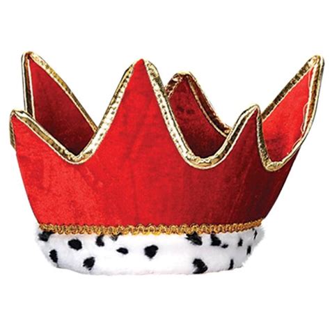 Plush Royal Red King/Queen Crown: Party at Lewis Elegant Party Supplies ...