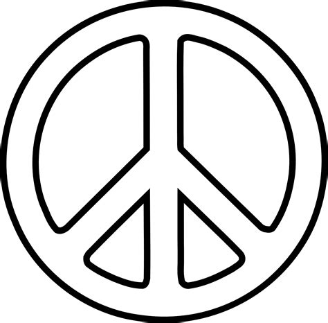 Free Peace Sign Clip Art Black And White, Download Free Peace Sign Clip ...