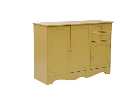 MULSH Wood Storage Cabinet Kitchen Buffet Unit Dinning Room Furniture with 3 Doors and 2 Drawers ...