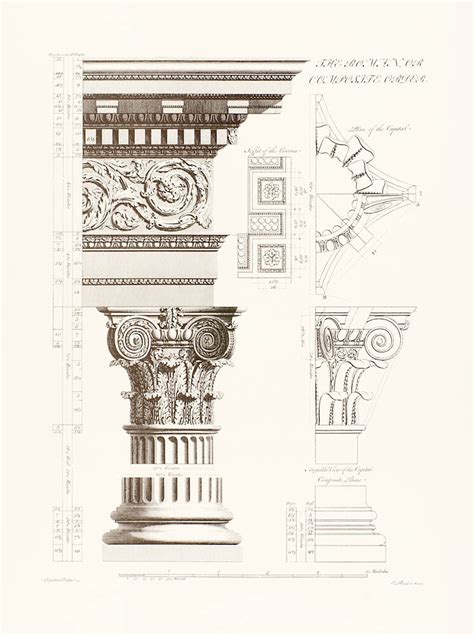 Orders of Architecture: The Roman or Composite Order Art Print by Sir William Chambers | King ...