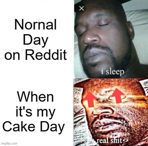 When it's your Reddit Cake Day - Imgflip