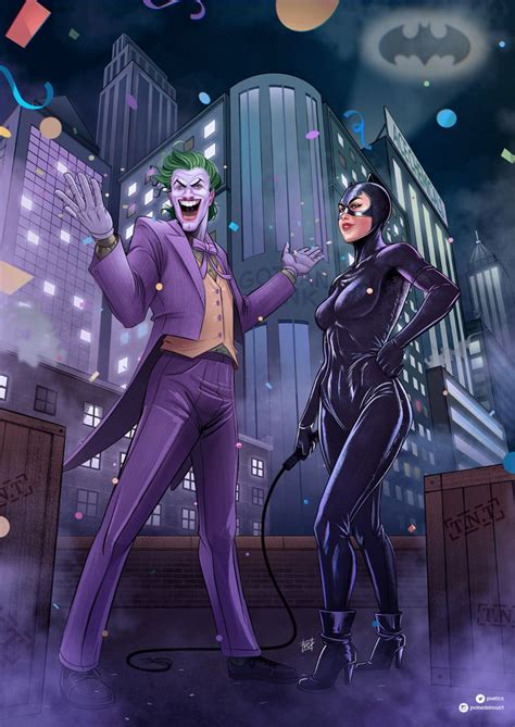 Catwoman & The Joker - Paulo Vitor | Batman and catwoman costumes, Catwoman, Joker costume