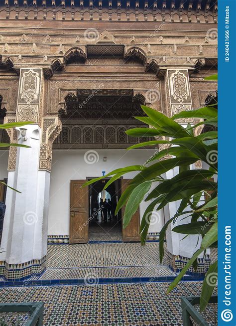 Interior of Bahia Palace in Marrakech, Morocco Editorial Photo - Image of historic, garden ...