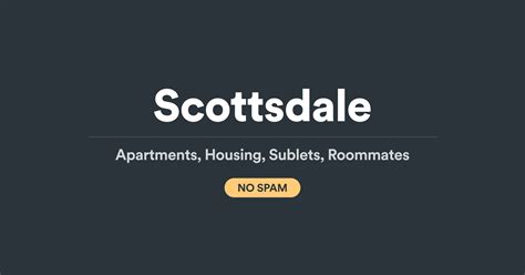 Scottsdale Apartments and Housing (NO SPAM) 🏡