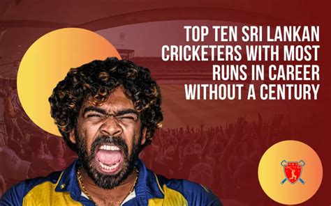 Top Ten Sri Lankan Cricketers With Most Runs In Career Without A ...