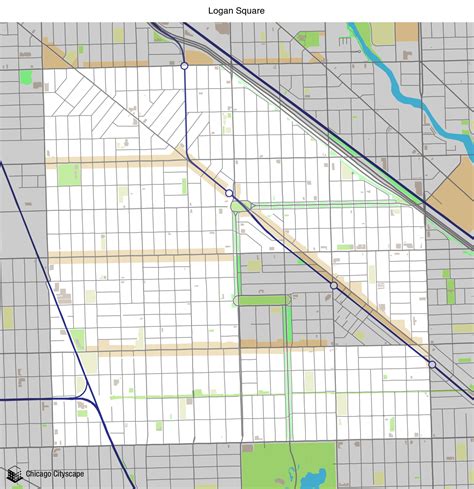 Logan Square Chicago Map | Printable Templates Free