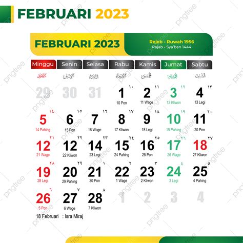 Template Kalender Januari 2023 Lengkap Dengan Tanggal Merah Template ...