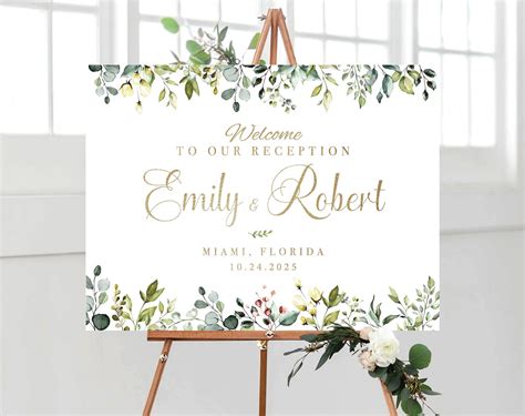 Wedding Welcome Sign Rustic Welcome Sign Digital Wedding - Etsy