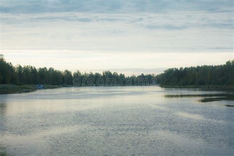 Autumn Landscape of Kymijoki River Waters in Finland, Kymenlaakso ...