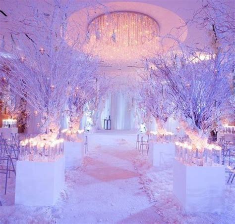 63 Exquisite White Winter Wedding Ideas | Wedding themes winter, Wedding ceremony decorations ...