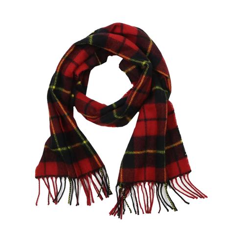 Lambswool Wool Scottish Tartan Scarves Warm Winter