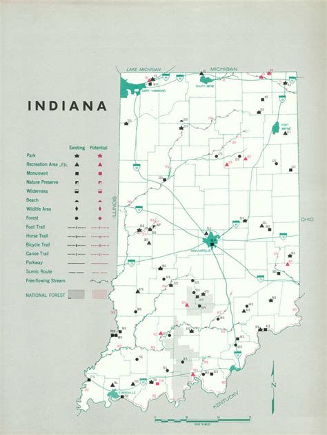 Map Of All Indiana State Parks