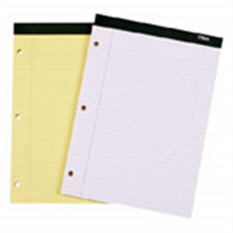 CUSTOM LEGAL PADS, Legal Pad, 3-HP, Perforated, Foil Stamp Imprinst on ...