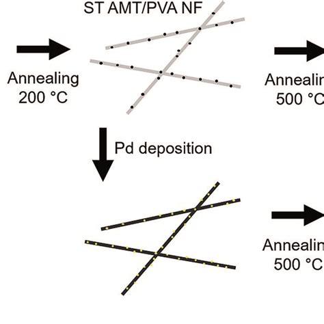 Schematic illustration depicting nanofiber fabrication process via ...