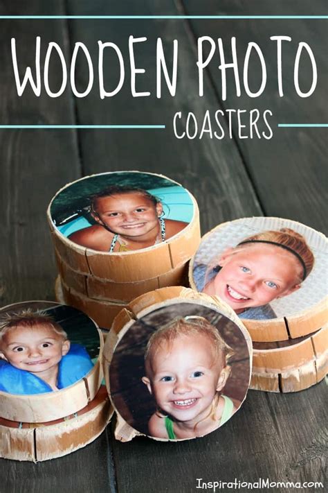 DIY Wooden Photo Coasters