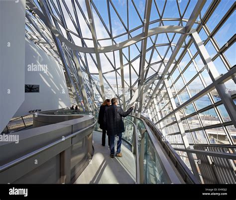 Interior View along high level walkway. Musée des Confluences, Lyon ...