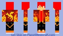 Fire Dragon Minecraft Skin