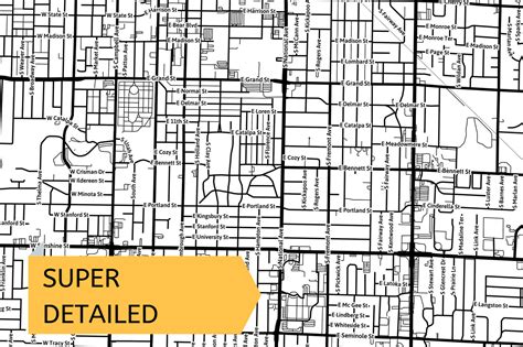 Printable Map of Springfield Missouri United States With | Etsy