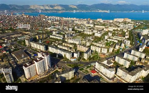 sea bay near the city of Novorossiysk. Beaches and port Stock Photo - Alamy