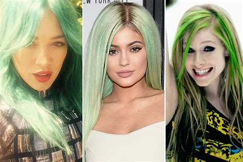 Gone Green: Celebrities Who Dyed Their Hair With the Grassy Hue