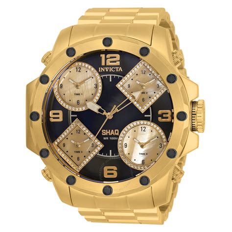 Invicta SHAQ Quartz Diamond Black Dial Men's Watch 33867 886678405589 ...