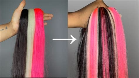 You Guys Asked For This! Redoing The Neapolitan Ice Cream Hair Blend | Custom Color Hair Blend ...