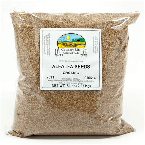 Country Life Natural Foods - Alfalfa Seeds - Organic