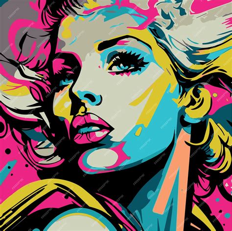 Premium Vector | Graffiti woman vector illustration Pop art modern ...