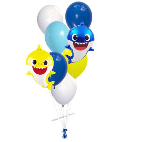 Baby Shark Balloons - Bubble Moo Balloons