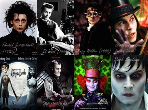 Johnny Depp's makeup when he play Tim Burton's films