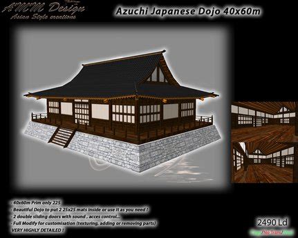 Second Life Marketplace - *AMM Design Building Azuchi Japanese Dojo