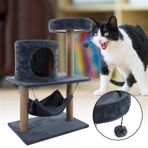 Greensen Pet Scratching Tower, Cat Climbing Tower,Pet Cat Tree Scratching Post Tower Climbing ...