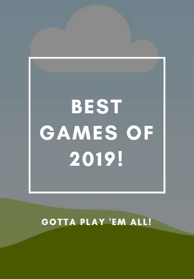 Best Games of 2019 – Spartan Ink